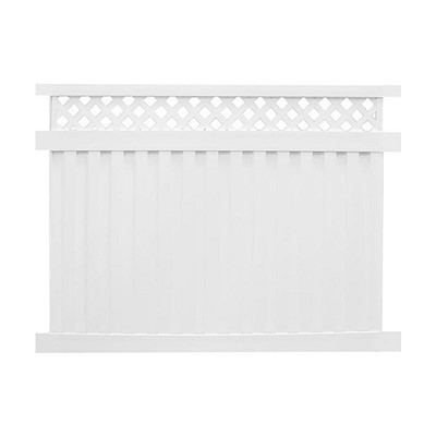 Biely vinylový ochranný plotový panel